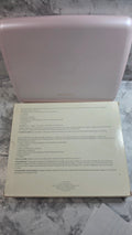 Original photo of the closed pink Mary Kay Color Palette 5928 and box with refill capacity instructions
