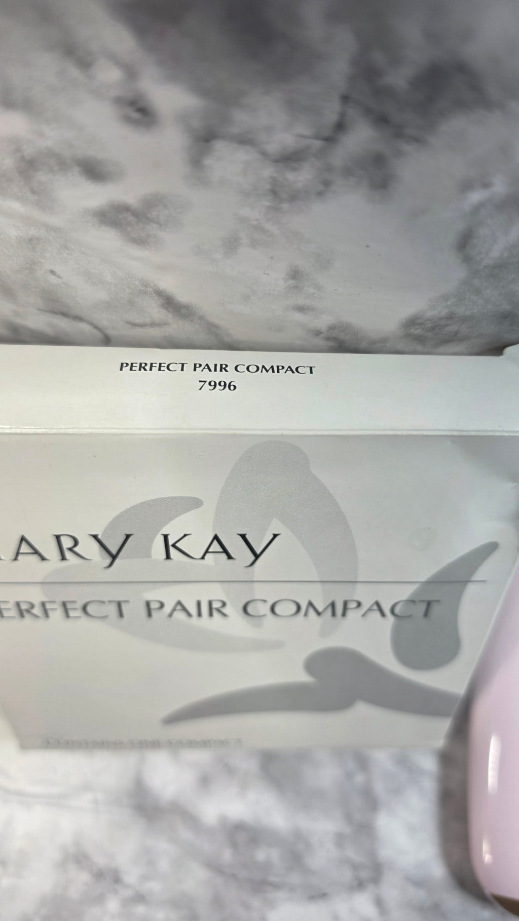 Original Mary Kay Perfect Pair Compact box label identifying model 7996