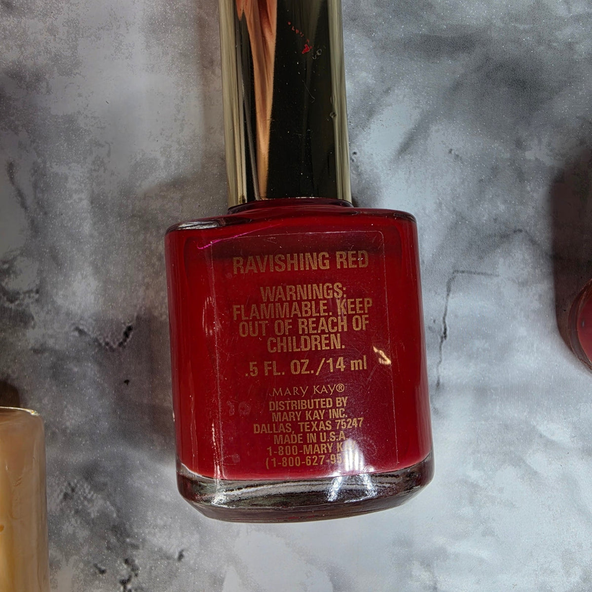 Mary Kay Color Shield Ravishing Red nail color bottle only – actual More4less Outlet inventory