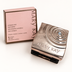Mary Kay Compact Mini 091463 rose-gold swirl case with clear accent and original pink box