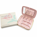 Mary Kay Custom Compact 6468 open and empty with mirror, pink refill compartments and original box