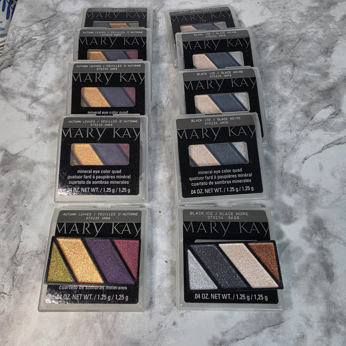 Mary Kay Mineral Eye Color Quad Autumn Leaves and Black Ice - authentic More4less Outlet inventory photo