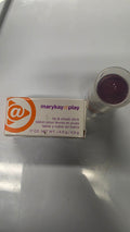 Actual Mary Kay At Play Razzleberry lip and cheek stick with its original worn retail box on a white background