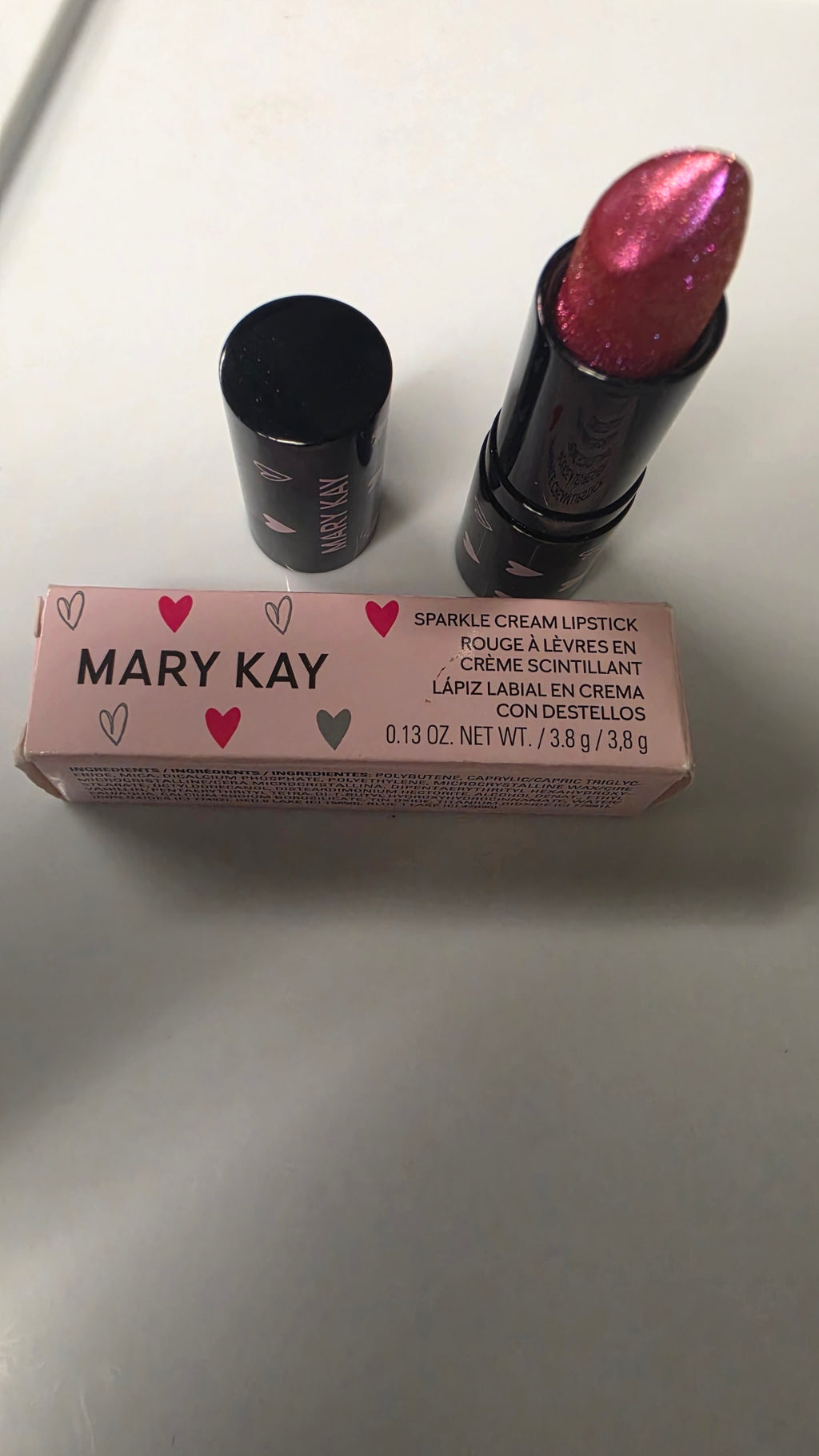 Mary Kay Sparkle Cream Lipstick Empower 0.13 oz / 3.8 g with cap and original box