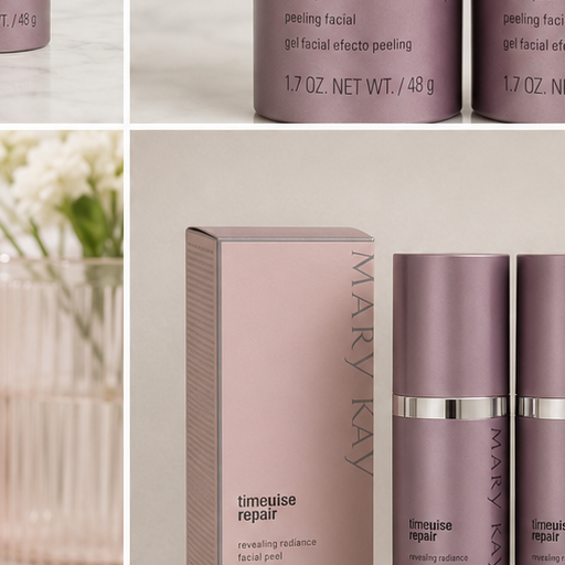 AI-generated shelf context image of Mary Kay TimeWise Repair Revealing Radiance Facial Peel 2-pack.