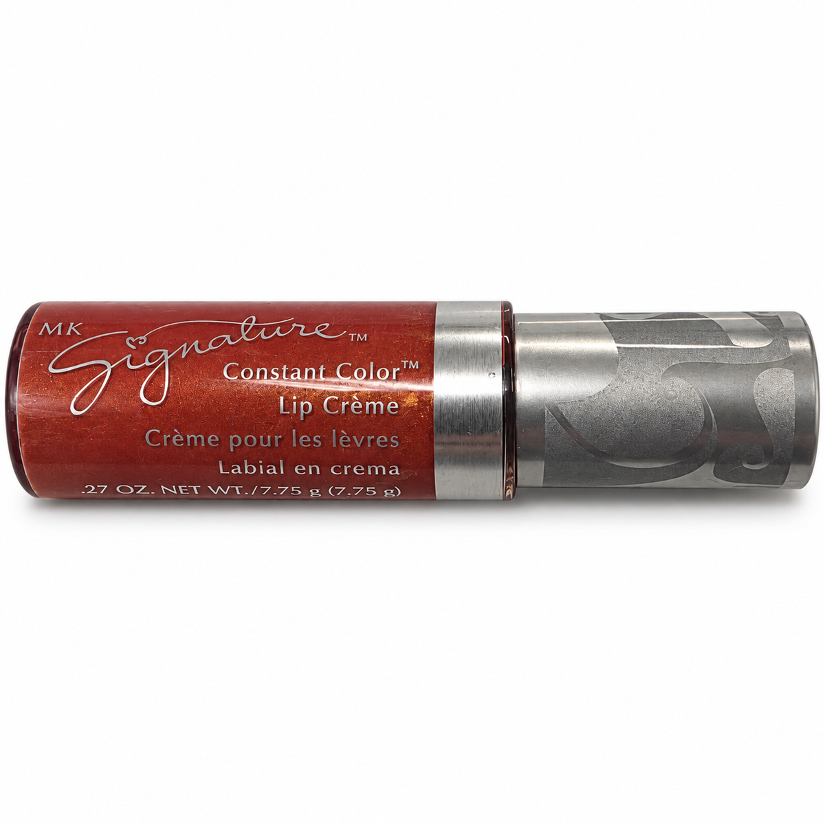 Mary Kay Signature Constant Color Lip Crème Tropical Spice 0.27 oz on white