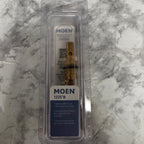 Moen 1225B single-handle faucet replacement cartridge in its original clear package on a marble-patterned surface.