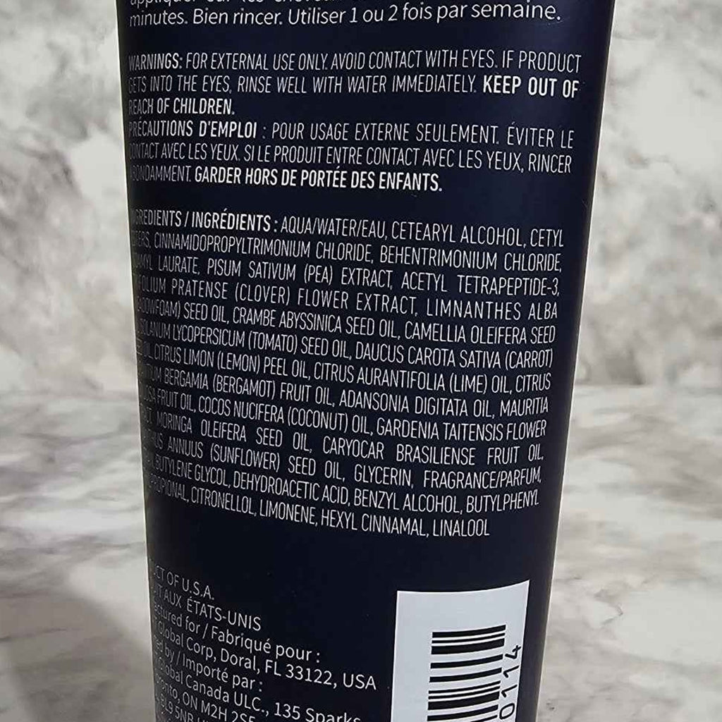Actual photo detail of MONAT Replenish Masque back label