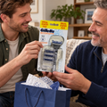 Gillette SkinGuard starter pack with one handle and four total cartridges being given as a gift