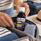 Packing Sambucol Kids 4 fl oz for a trip