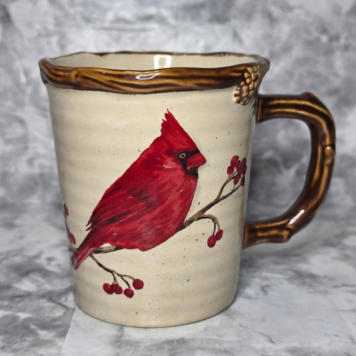 St. Nicholas Square Snow Valley Cardinal Mug, 12SV1007A