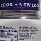 Actual photo detail of Natrol Melatonin MAX gummies Supplement Facts label