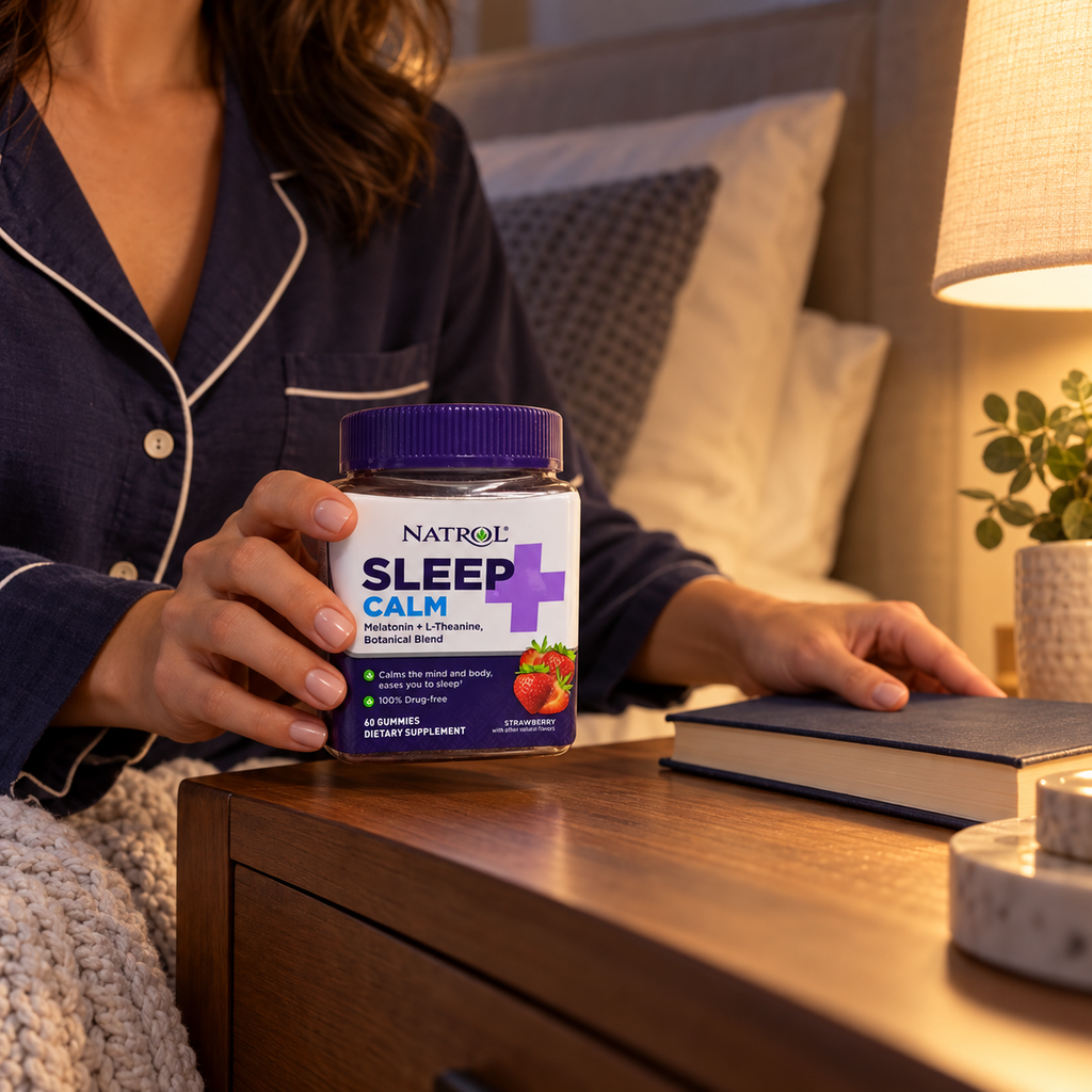 Preparing a bedtime routine with Natrol Sleep+ Calm
