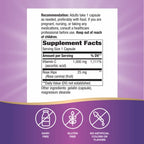 Manufacturer-style supplement facts image for Nature's Way Extra Strength Vitamin C with Rose Hips 1000 mg, 250 capsules.
