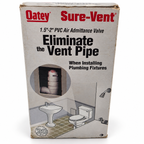 AI-edited studio image of Oatey Sure-Vent 39016 retail box, marked 20 DFU