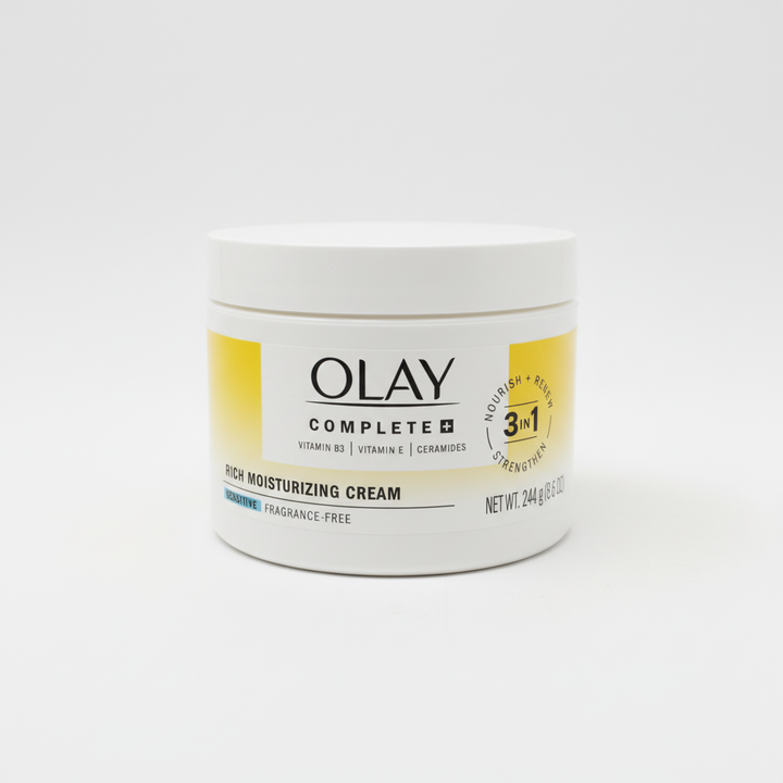 Olay Complete+ Rich Moisturizing Cream Sensitive Fragrance-Free 8.6 oz