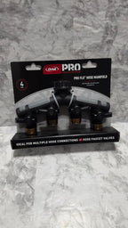 Actual Orbit Pro Flo 56832 four-port hose manifold in its original retail package