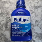 Actual stocked Phillips' Milk of Magnesia Original 26 oz bottle front