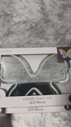 Melannco Butterfly Color Changing LED Mirror with Remote