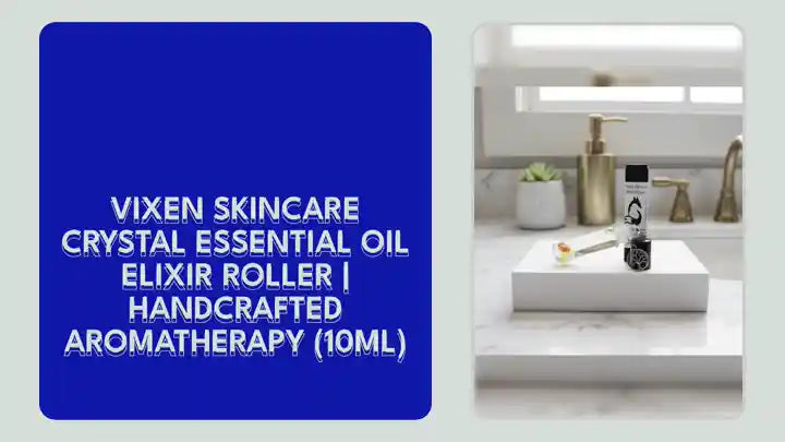 Vixen Skincare Crystal Essential Oil Elixir Roller | Handcrafted Aromatherapy (10ml) by@Outfy