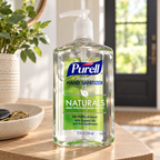 PURELL Naturals 12 fl oz pump bottle, illustrative entryway setting; props not included