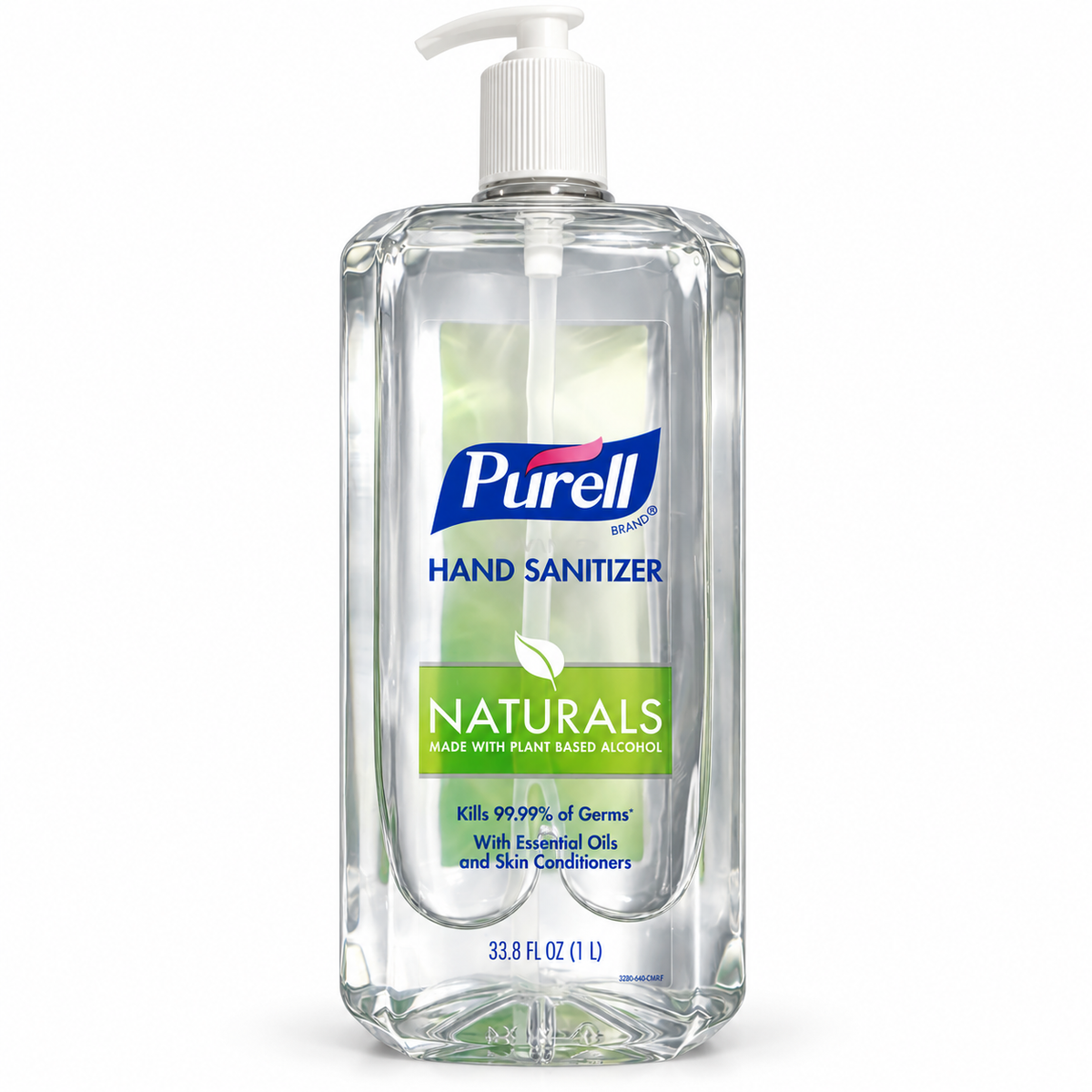 PURELL Naturals 1 L pump bottle on white background