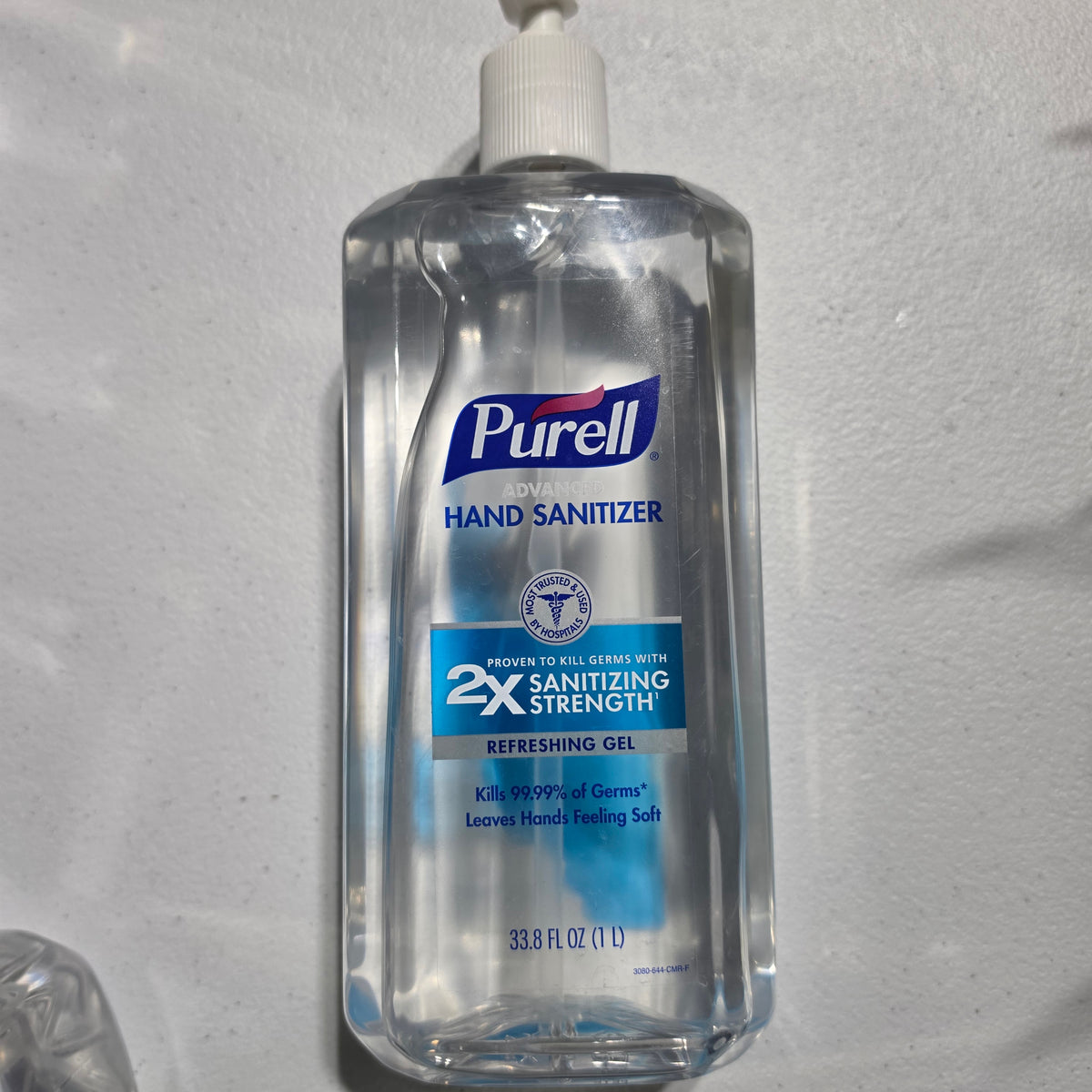 Actual PURELL Refreshing Gel 1 L bottle, front label