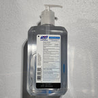 Actual PURELL 24 fl oz back label, UPC and August 2029 expiration