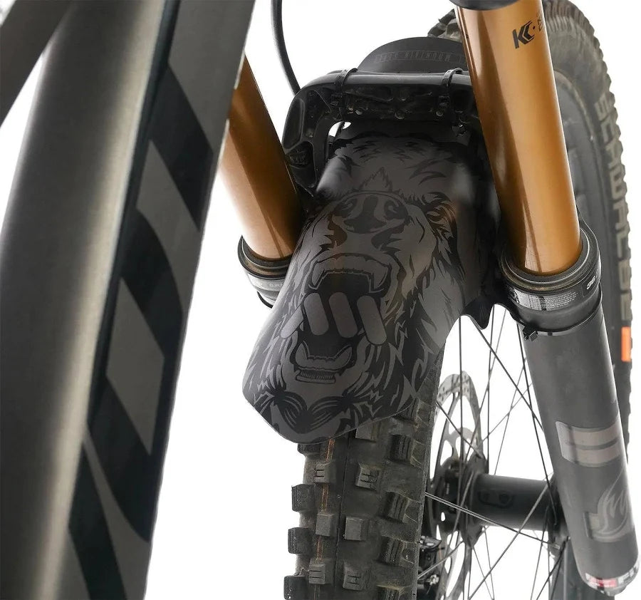 All Mountain Style AMS MudGuard Front Mountain Bike Fender - Maori (Grey/Black)
