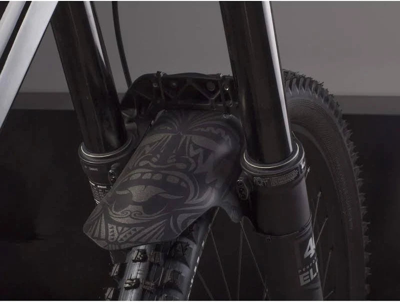 All Mountain Style AMS MudGuard Front Mountain Bike Fender - Maori (Grey/Black)