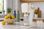 SodaStream ART Gold sparkling water maker lifestyle image on kitchen counter - illustrative
