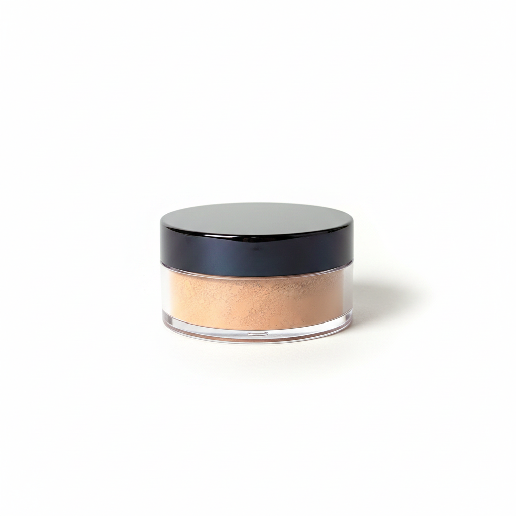 Studio shot of the powder jar on white