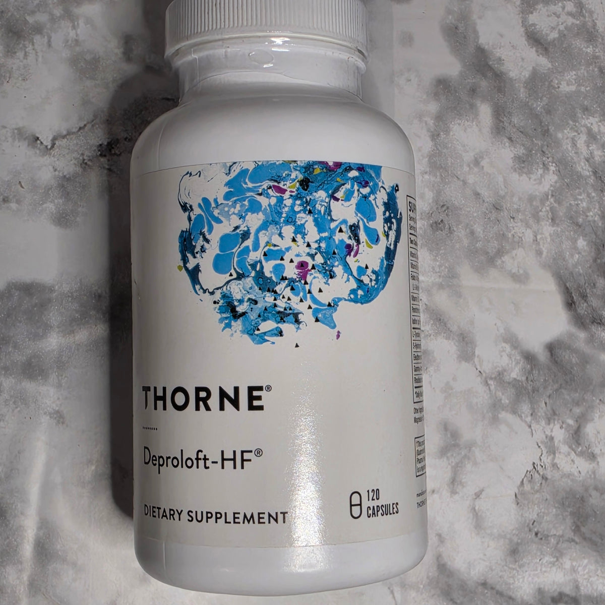 Thorne Deproloft-HF 120 capsules actual sealed bottle