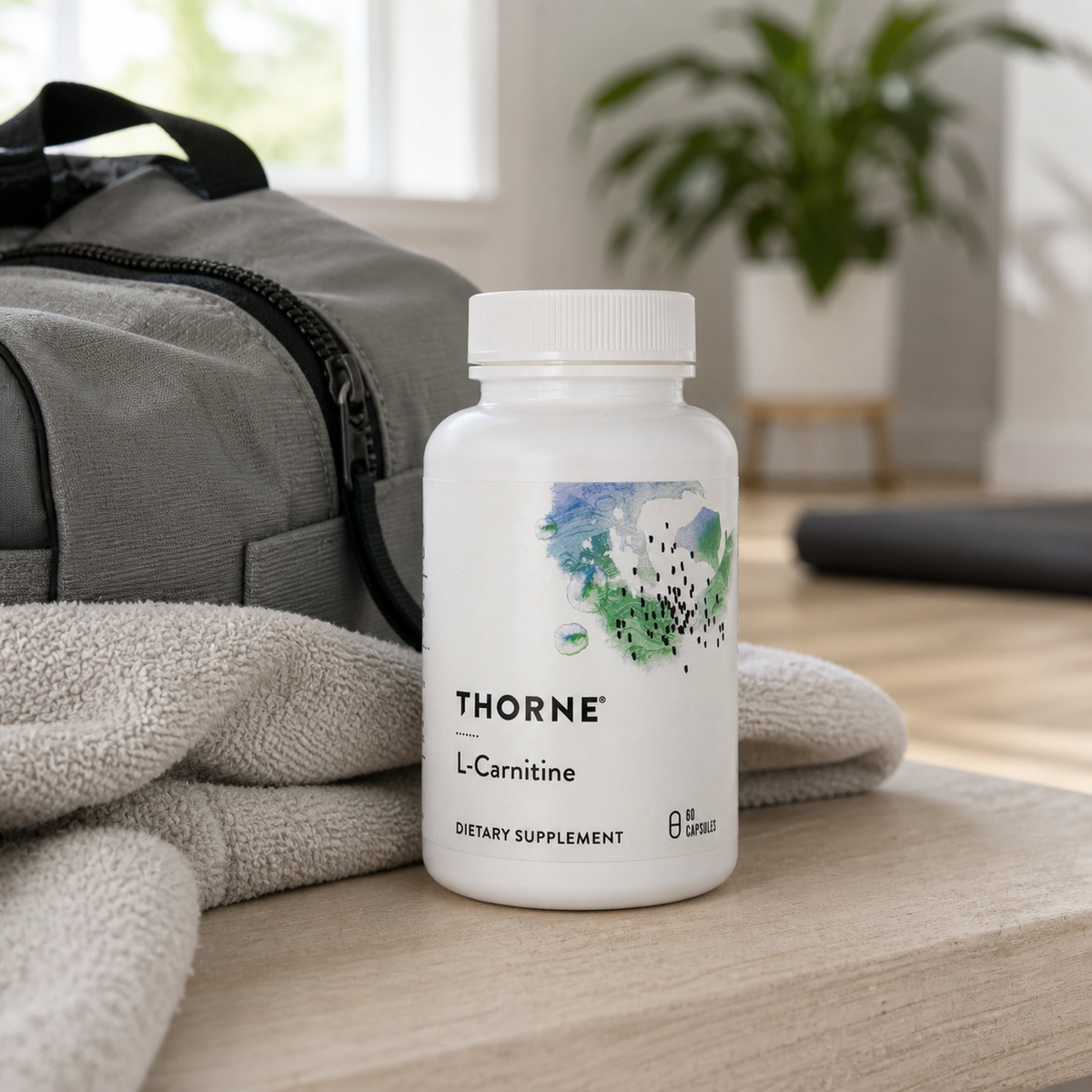 Thorne L-Carnitine 330 mg 60 capsules wellness lifestyle image