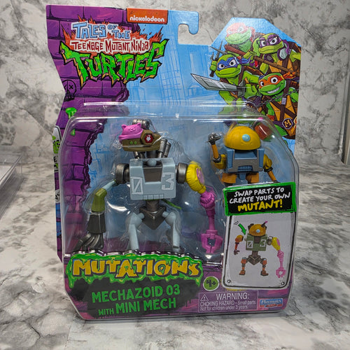 TMNT Mutations Mechazoid 03 with Mini Mech Playmates 83856 sealed package front