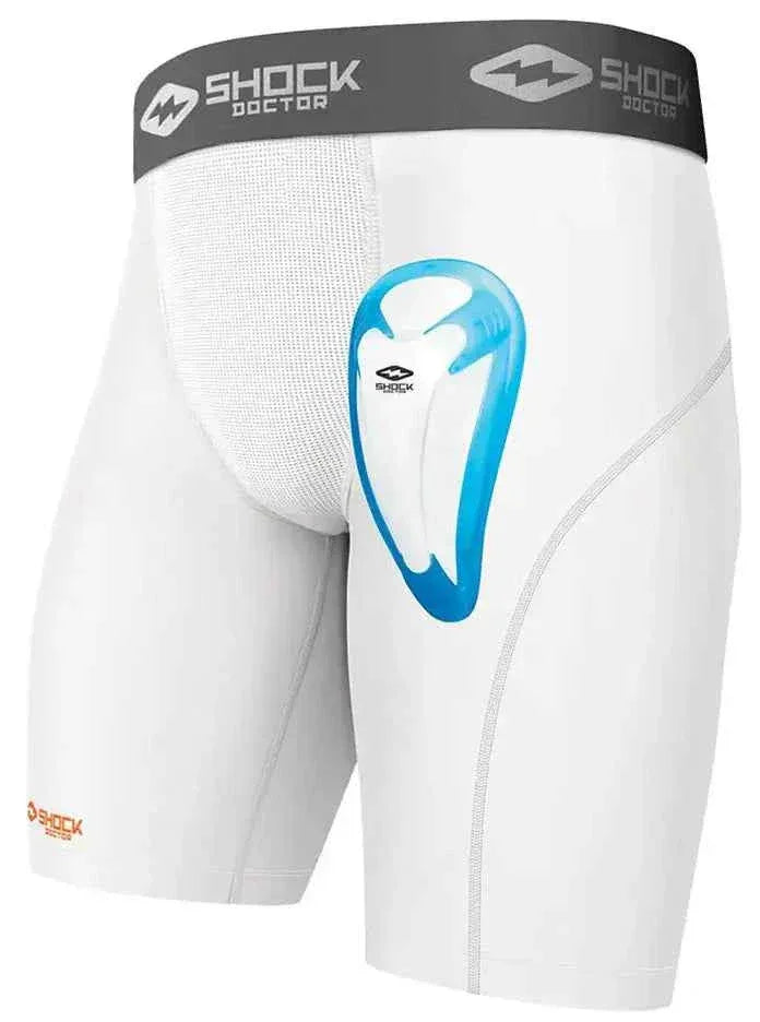 Shock Doctor Core Compression Short with BioFlex Cup - Boys XL Blue