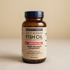 AI-generated close-up of Wiley's Finest Prenatal DHA bottle label