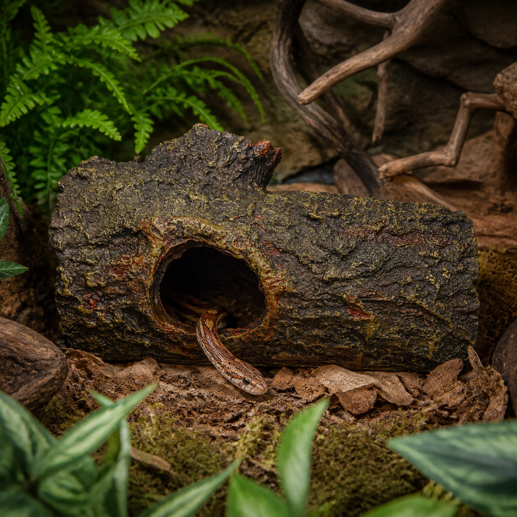 Illustrative context: Zilla Bark Bends Medium in a woodland terrarium; animal and accessories not included